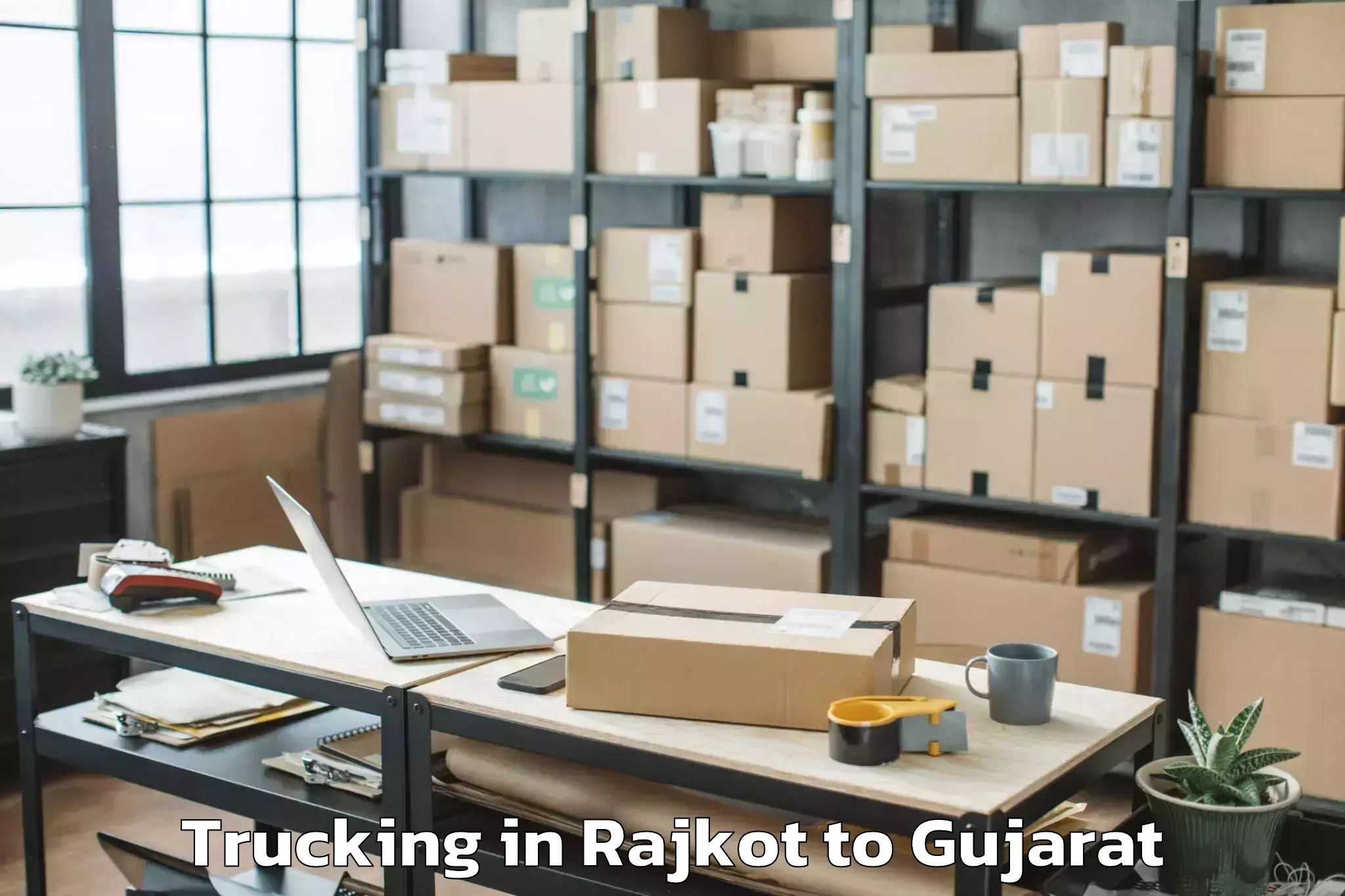 Easy Rajkot to Mahemdavad Trucking Booking